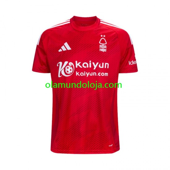 Camisola Nottingham Forest Homem Equipamento Primeiro 2024-2025 Manga Curta